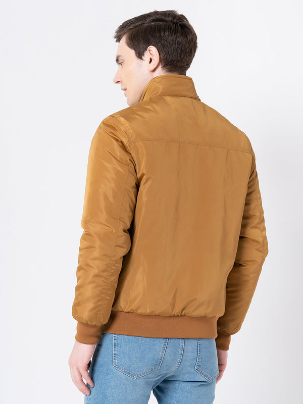 Redtape Men's Mustard Solid Jacket Mustard