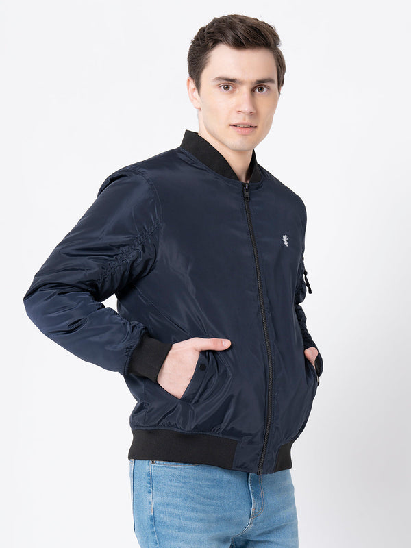 Redtape Men's Navy Solid Jacket Navy