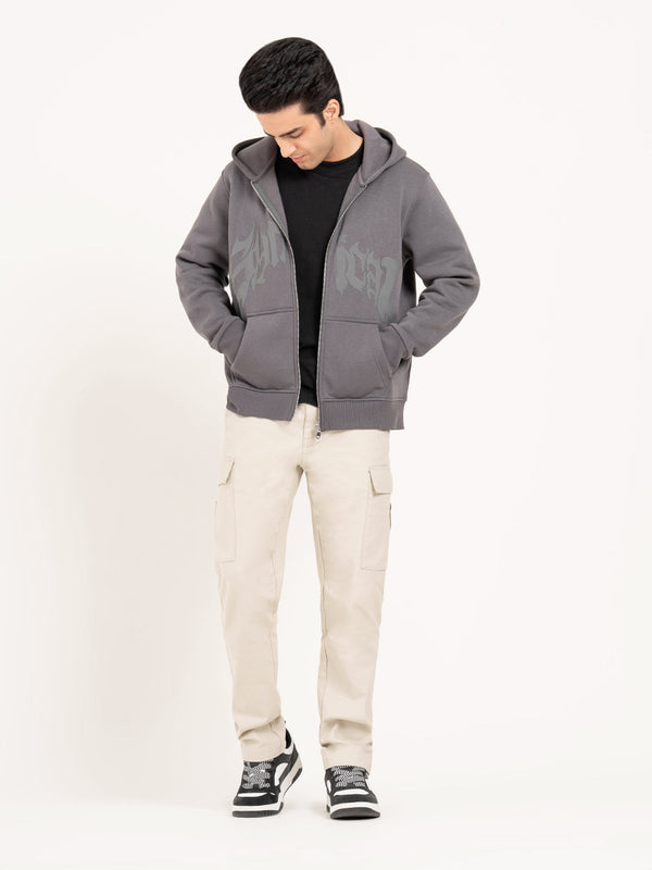 Redtape RedTape Men’s Printed Hoodie For Everyday Comfort Charcoal Grey