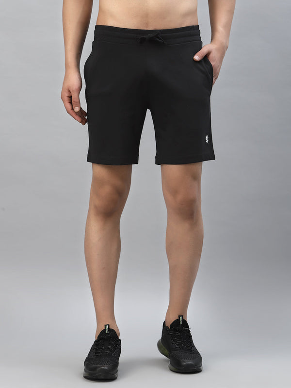 Redtape Men's Regular Fit Active Shorts Black