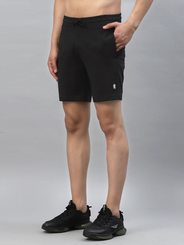 Redtape Men's Regular Fit Active Shorts Black