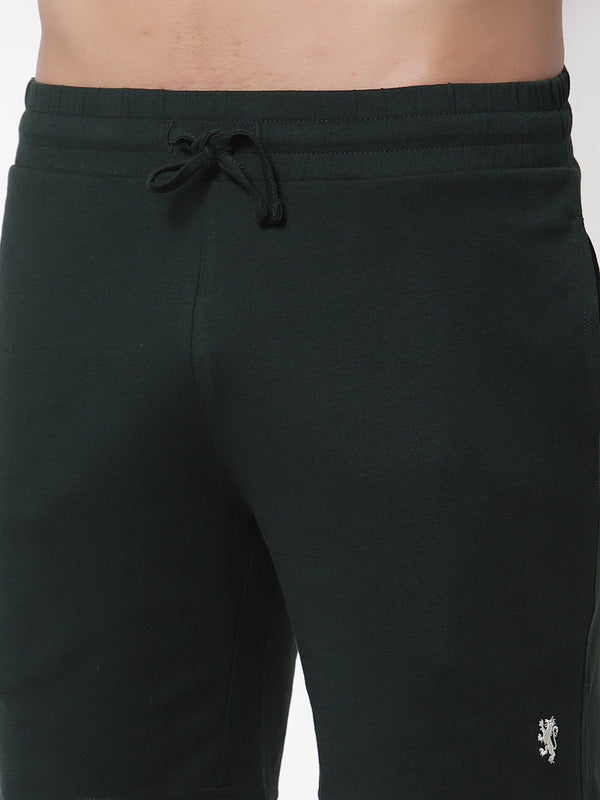Redtape Men's Regular Fit Active Shorts Dark Green