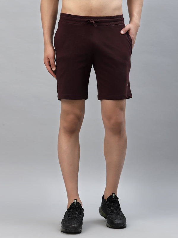 redtape Men's Regular Fit Active Shorts Maroon
