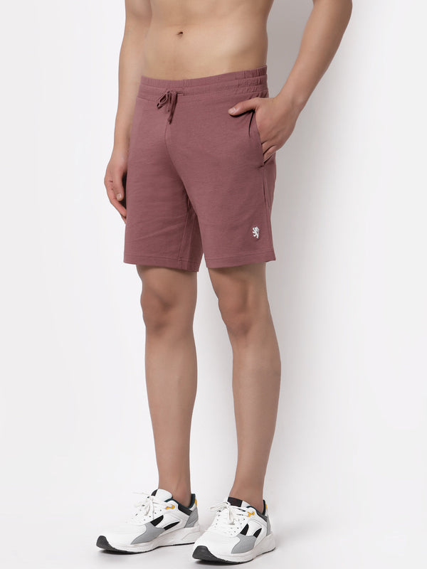Redtape Men's Regular Fit Active Shorts Mauve