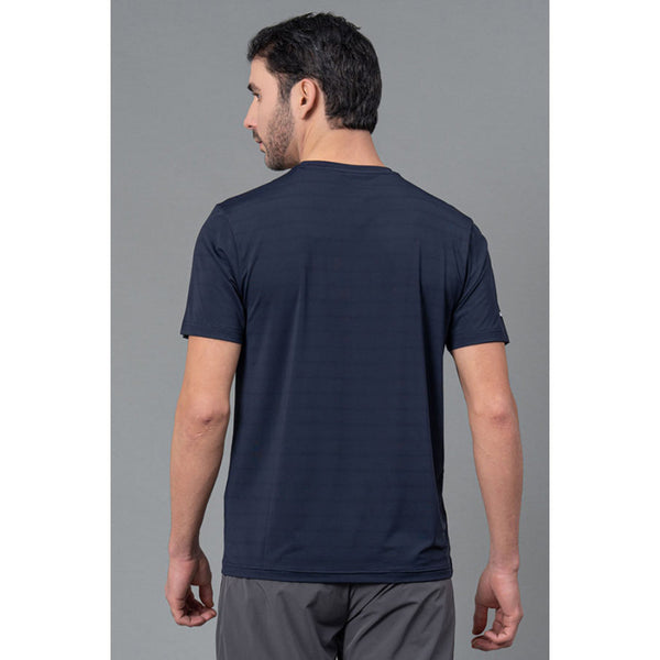 Redtape Men's Round Neck Sports T-Shirt Navy