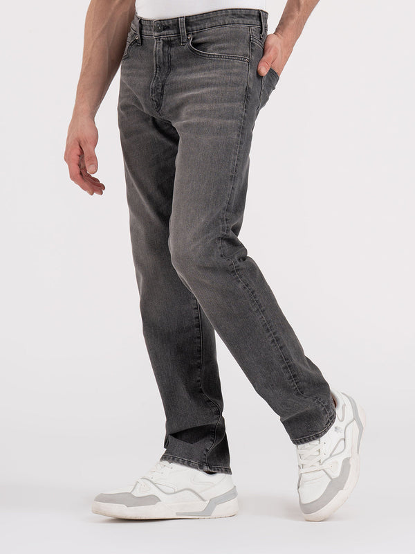 Redtape Men’s Straight Fit Denim Jeans Grey