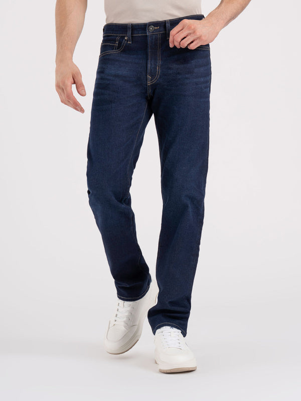 Redtape Men’s Straight Fit Denim Jeans Rinse Blue