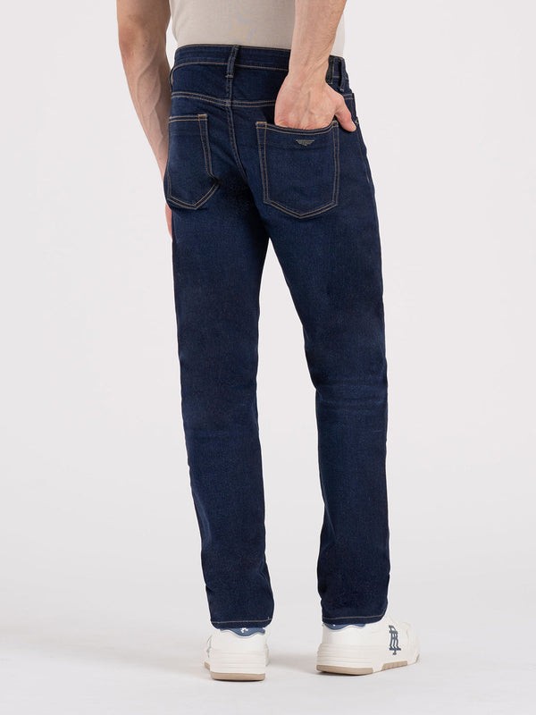 Redtape Men’s Straight Fit Denim Jeans Rinse Blue