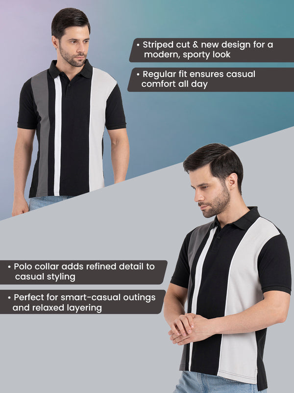 Redtape Mens Polo T-Shirt Black