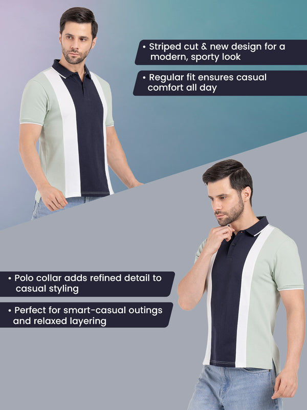 Redtape Mens Polo T-Shirt Pastel Green