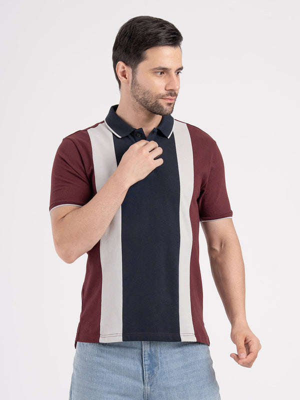 Redtape Mens Polo T-Shirt Wine
