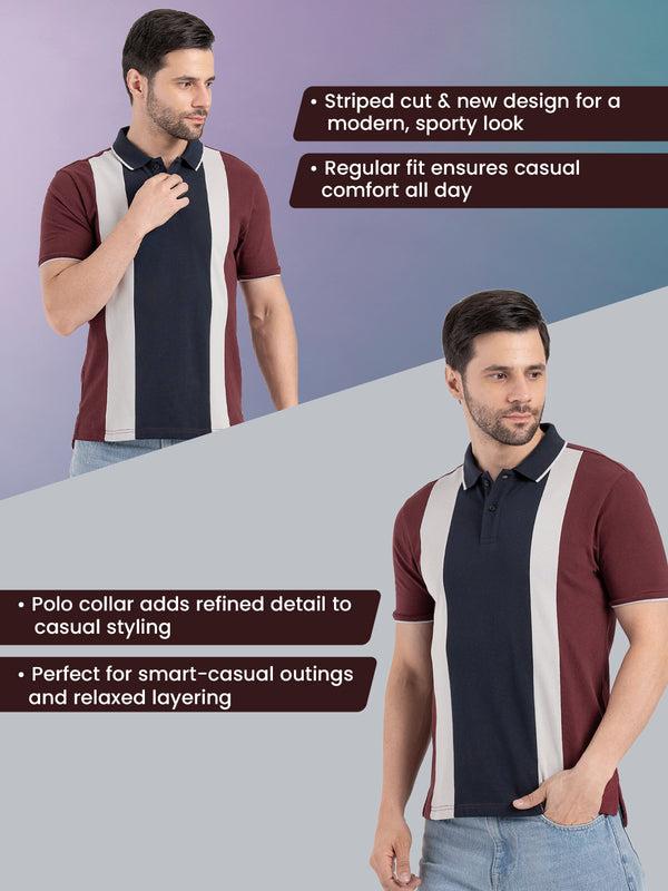 Redtape Mens Polo T-Shirt Wine