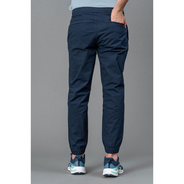 Redtape Navy Cotton Joggers For Men Navy