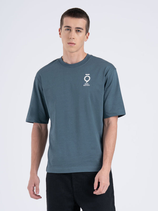 Redtape Oversized Graphic T-Shirt For Men Oil Grey