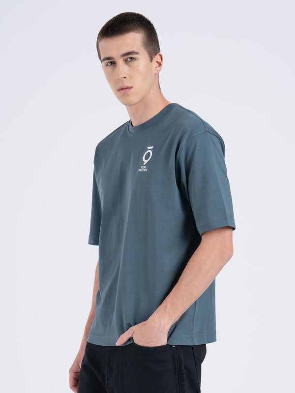 Redtape Oversized Graphic T-Shirt For Men Oil Grey