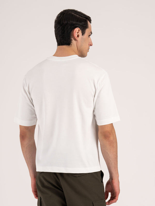 Redtape Oversized Graphic T-Shirt For Men White