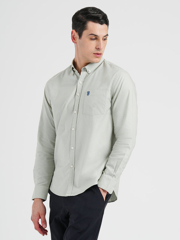 Redtape Oxford Solid Shirt For Men Pastel Green