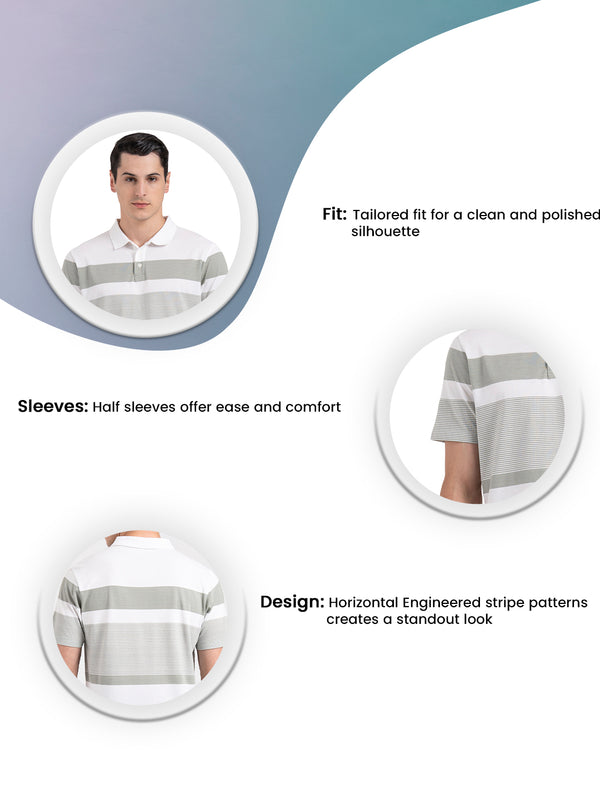 Redtape Polo T-shirt For Men White