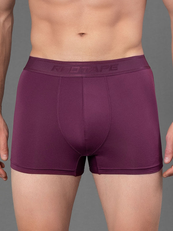 redtape Premium Solid Trunks for Men Maroon