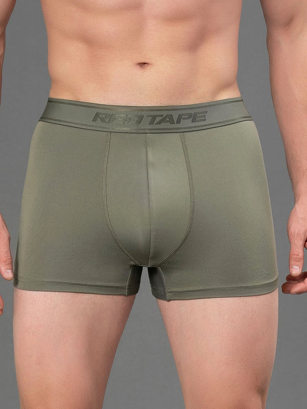 Redtape Premium Solid Trunks For Men Olive