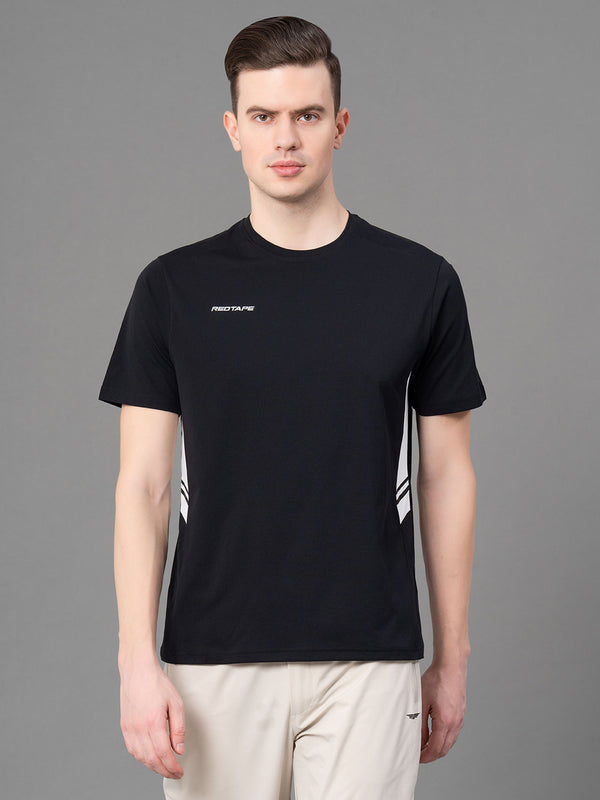Redtape Printed Activewear T-Shirt For Men Black