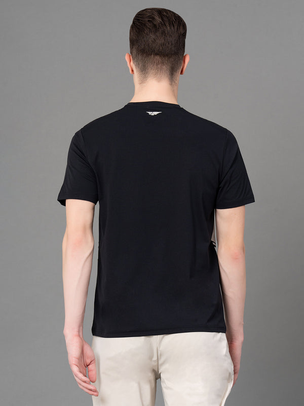 Redtape Printed Activewear T-Shirt For Men Black