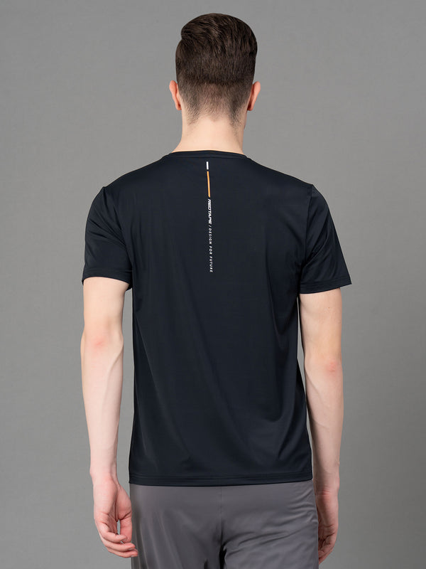 Redtape Printed Activewear T-Shirt For Men Black