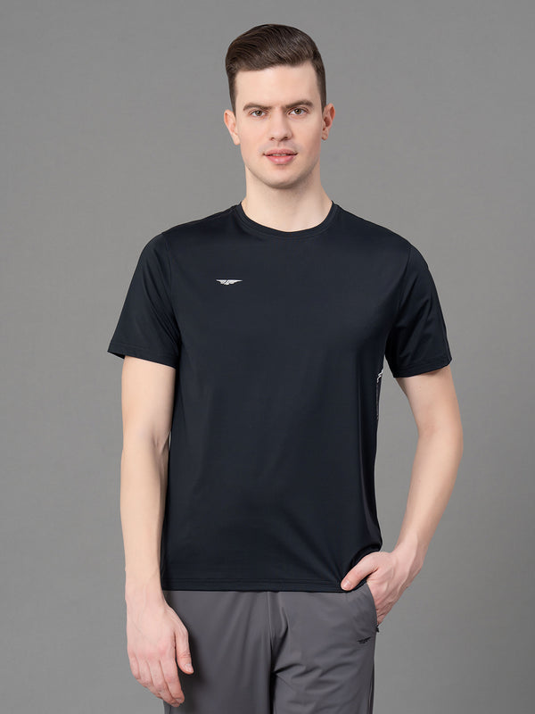 Redtape Printed Activewear T-Shirt For Men Black