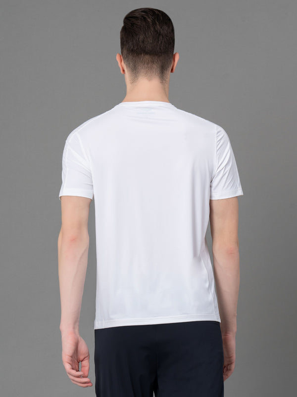 Redtape Printed Activewear T-Shirt For Men White
