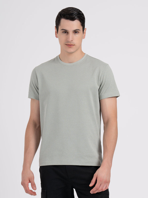 Redtape Round Neck T-shirt For Men Muted Green