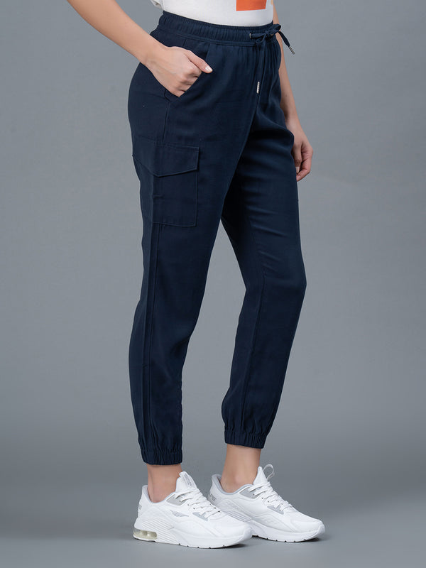 Redtape Smart Fit Cargo Joggers For Women Navy