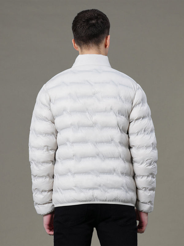 Redtape Solid Heatseal Jacket For Men Ecru