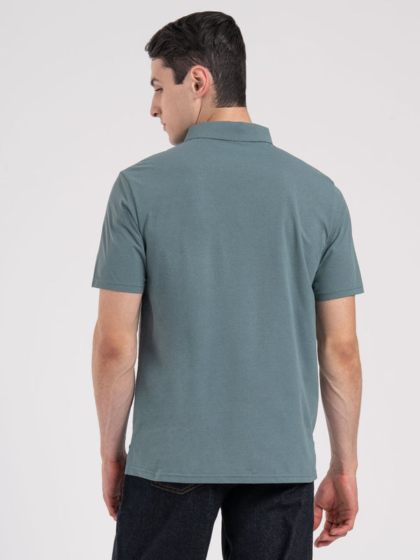 Redtape Solid Polo T-Shirt For Men Slate Blue