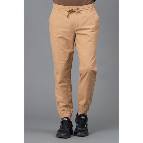 redtape Tan Cotton Joggers for Men Tan