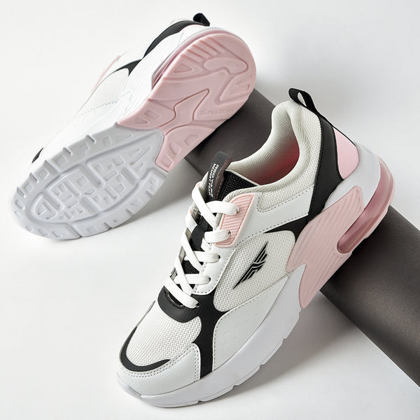Redtape Walking Sports Shoes For Women White/Black
