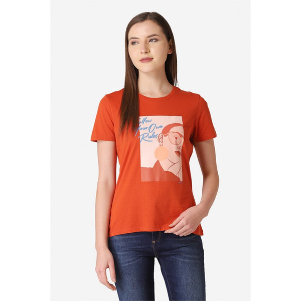 redtape Women Rust Orange T Shirt Rust Orange