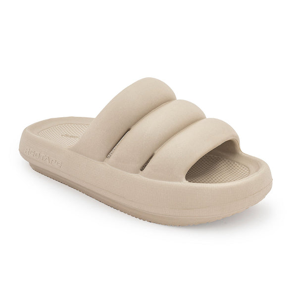 Redtape Women's Flip Flop Sliders Beige