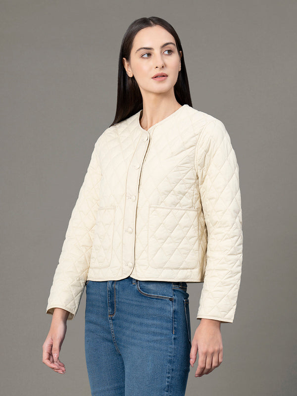 Redtape Women's Lemon Nylon Solid Jacket Lemon