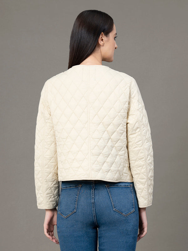 Redtape Women's Lemon Nylon Solid Jacket Lemon