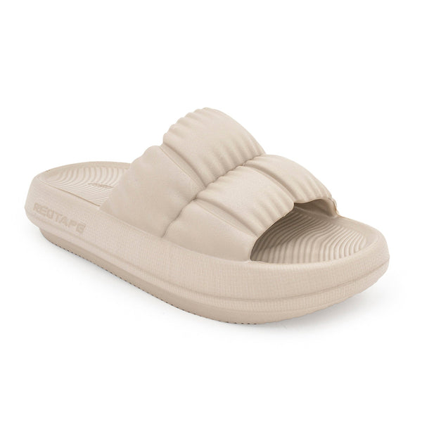 Redtape Women's Sliders Beige