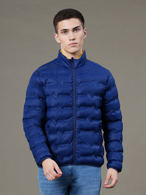 Redtape Solid Heatseal Jacket For Men Midnight Blue