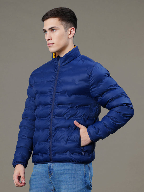Redtape Solid Heatseal Jacket For Men Midnight Blue