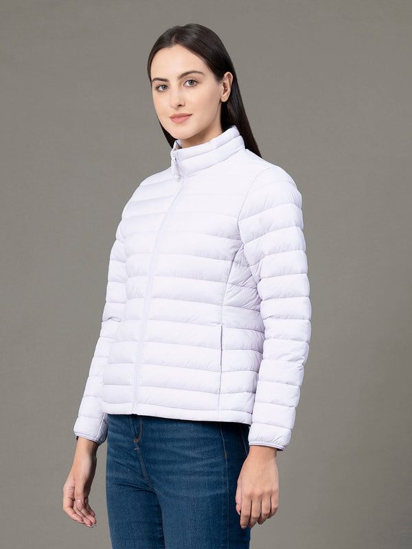 Redtape Stand Collar Padded Jacket For Women Lavender
