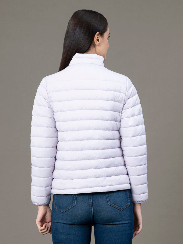 Redtape Stand Collar Padded Jacket For Women Lavender