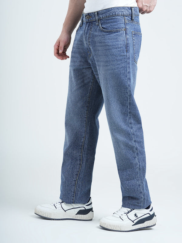 Redtape Straight Fit Light Blue Jeans For Men | Effortless Everyday Style Light Blue
