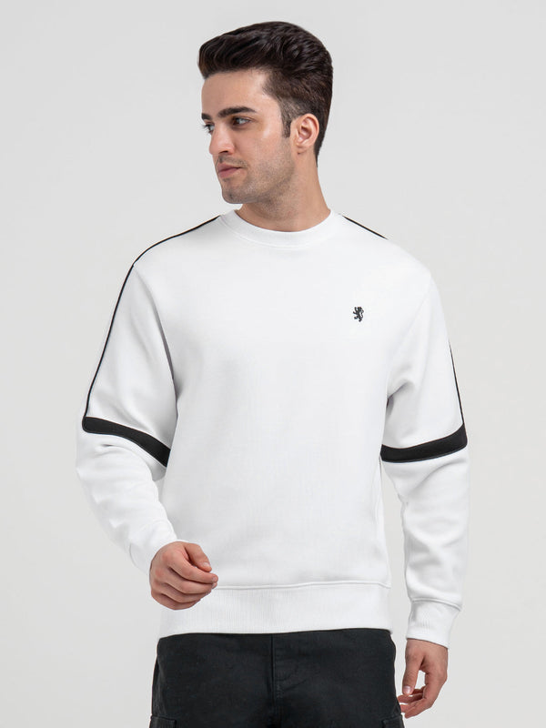 Redtape White Graphic Sweatshirt For Men | Sporty Winter Comfort White