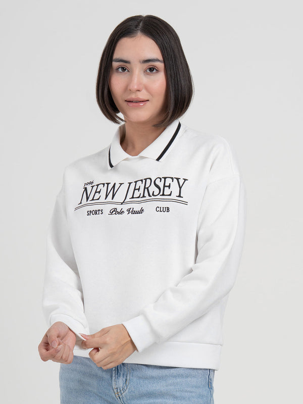 Redtape White Sweatshirt For Women | For Refined Daily Winter Wear White