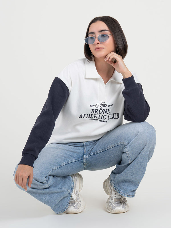 Redtape White Sweatshirt For Women | Sweatshirt For Winter Casual Comfort White