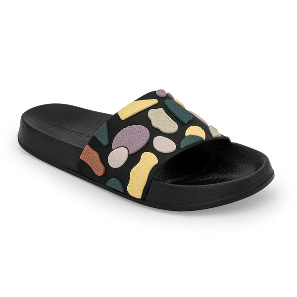 redtape Women's Black Pool Sliders for Everyday Casual Comfort Black