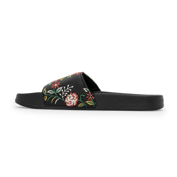 Redtape Women’s Casual Pool Sliders For Everyday Style Black/Red